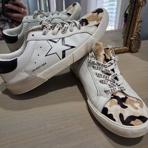 Vintage Havana Cow Print Sneakers